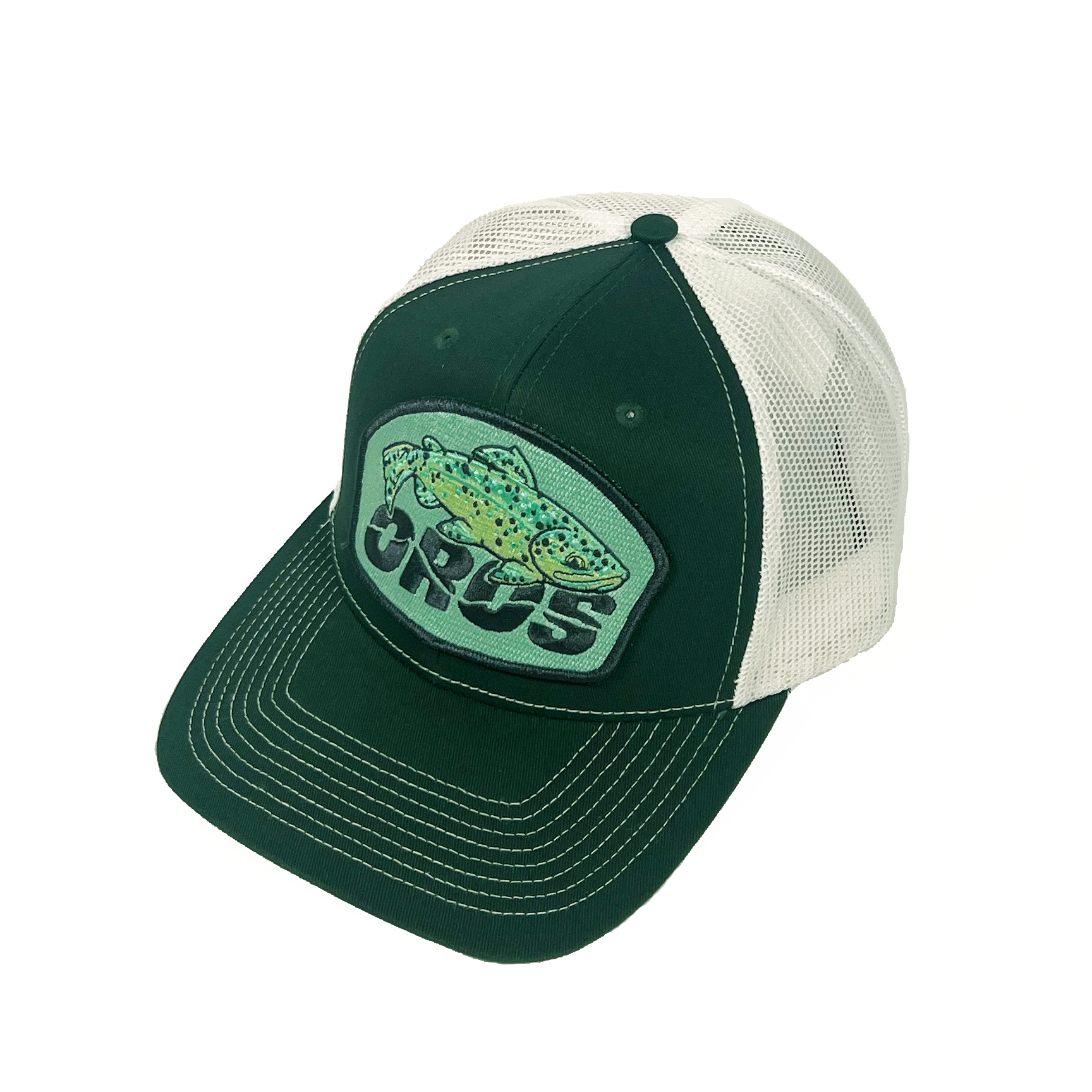 Green & White Oros Hat