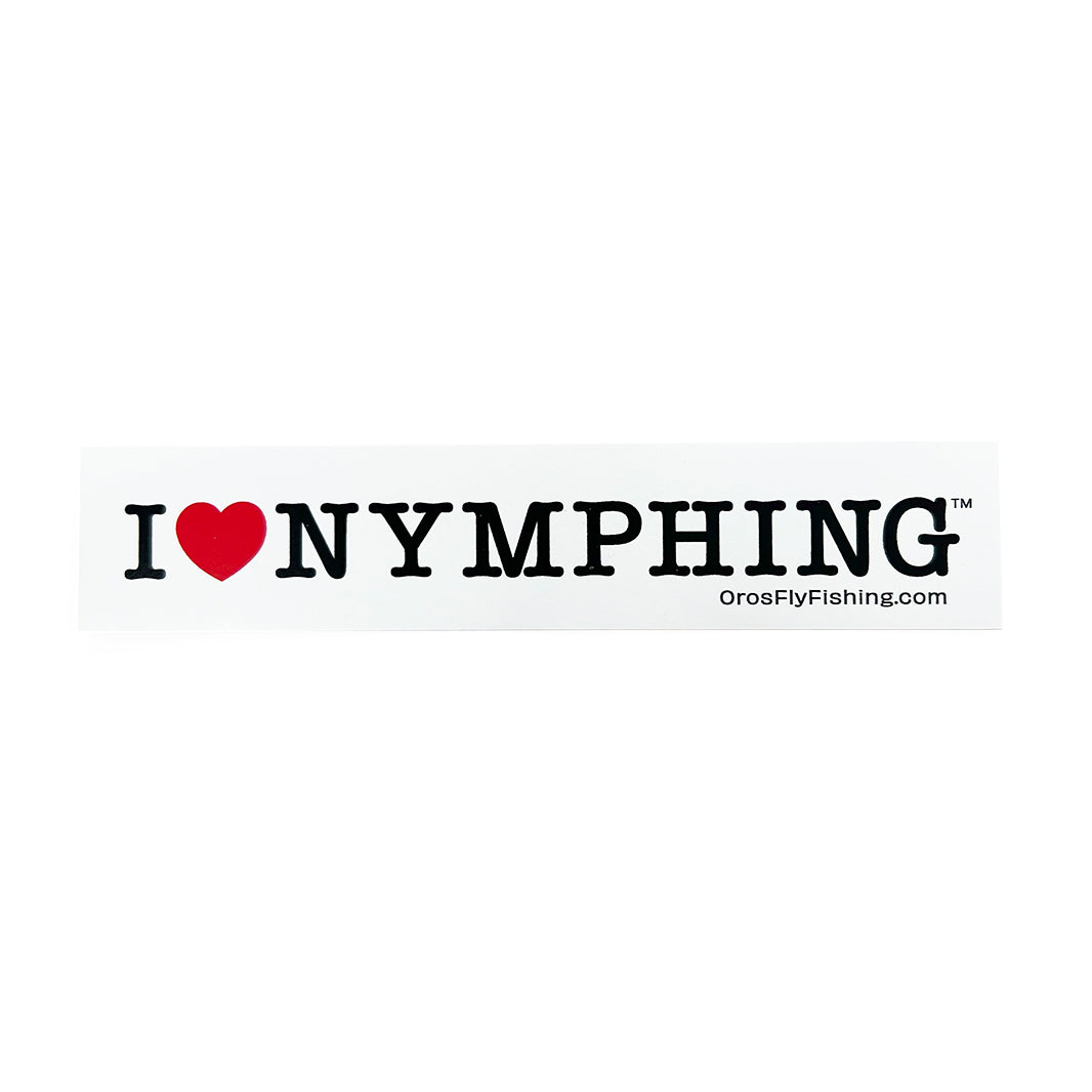 I Heart Nymphing Sticker