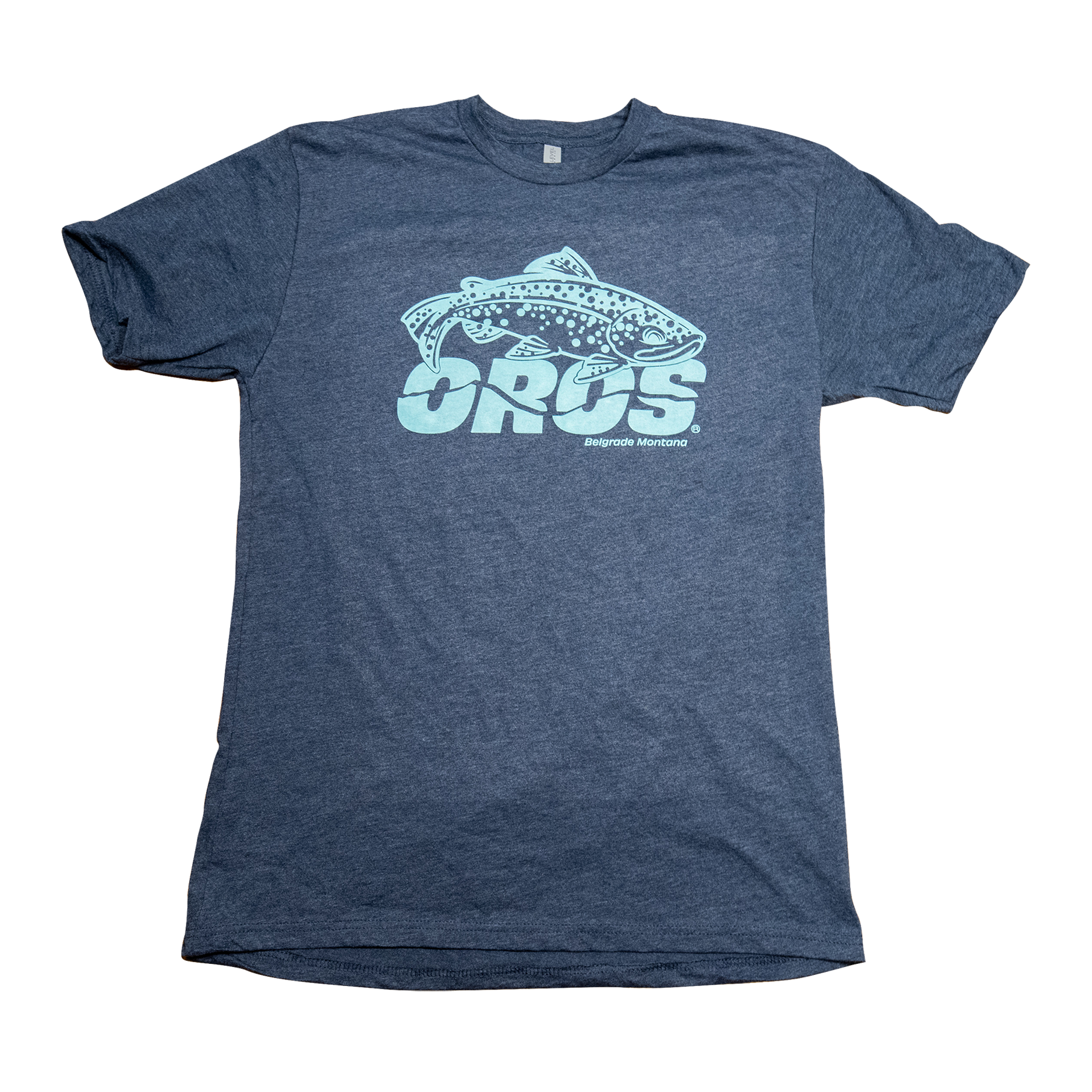 Oros Heathered Navy Short Sleeve T-shirt