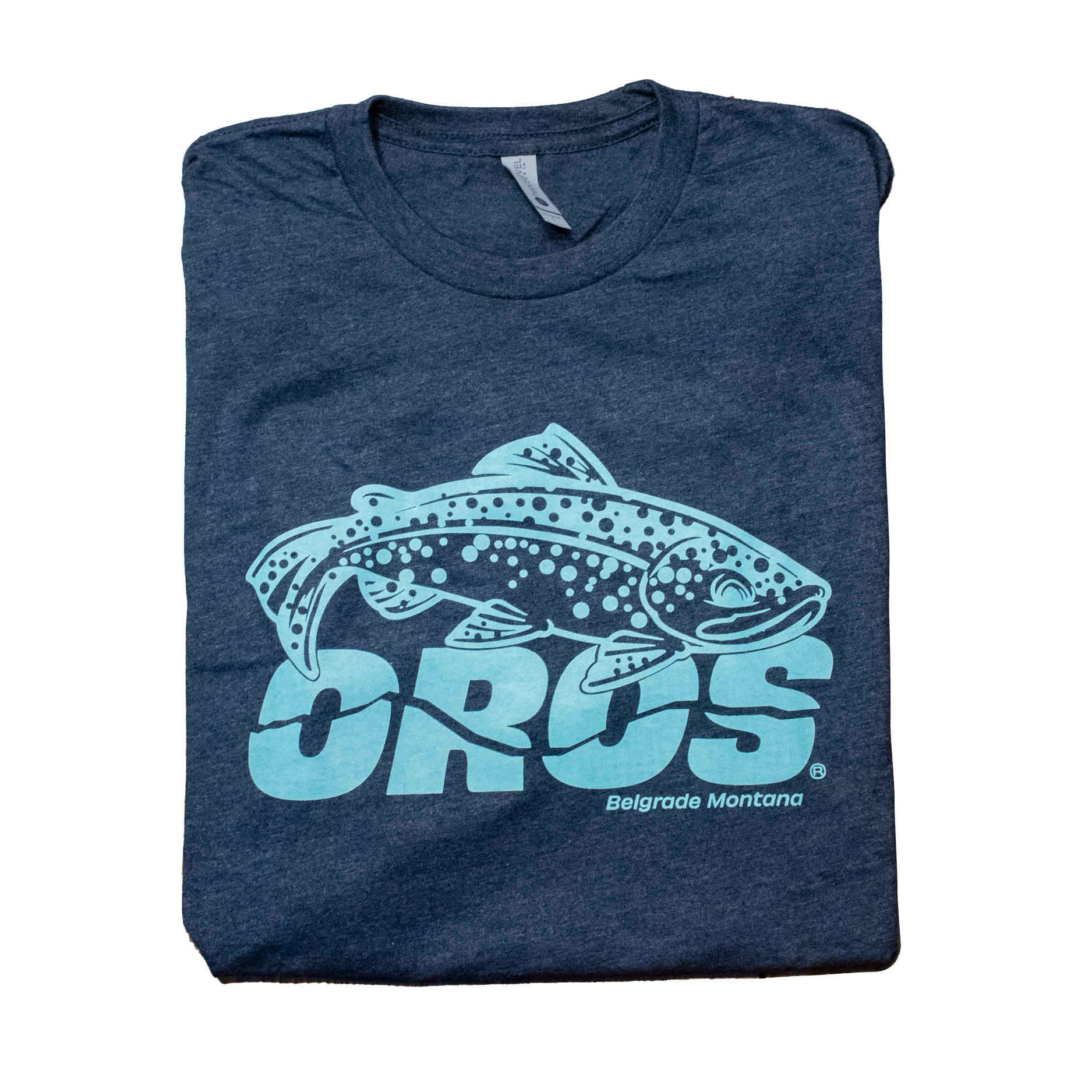 Oros Heathered Navy Short Sleeve T-shirt